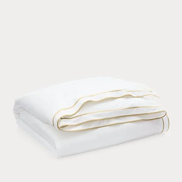 Lauren Ralph Lauren Spencer White Flax Duvet Cover Full/Queen